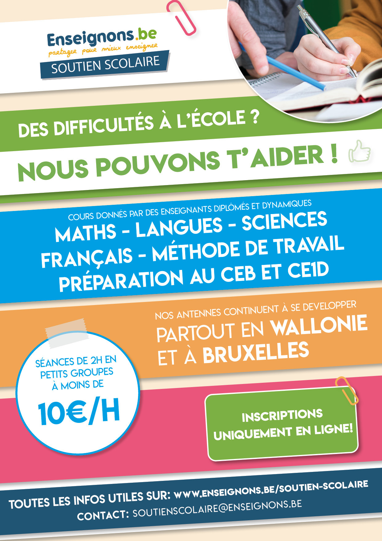 Soutien Scolaire En Wallonie Et à Bruxelles – Enseignement : Cours De ...