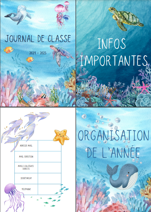 Journal de classe 24-25 sur  le thème de la mer