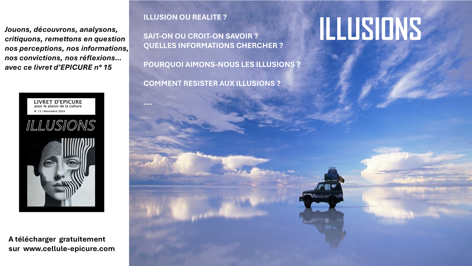 Illusions - Livret d'EPICURE pour le plaisir de la culture, n°15