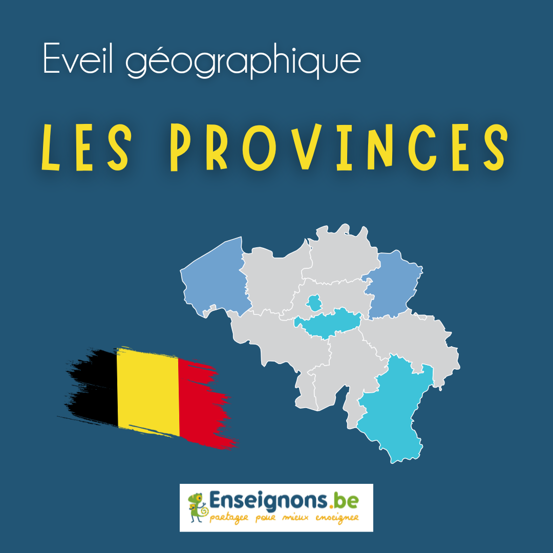 Les provinces de la Belgique et les chefs-lieux